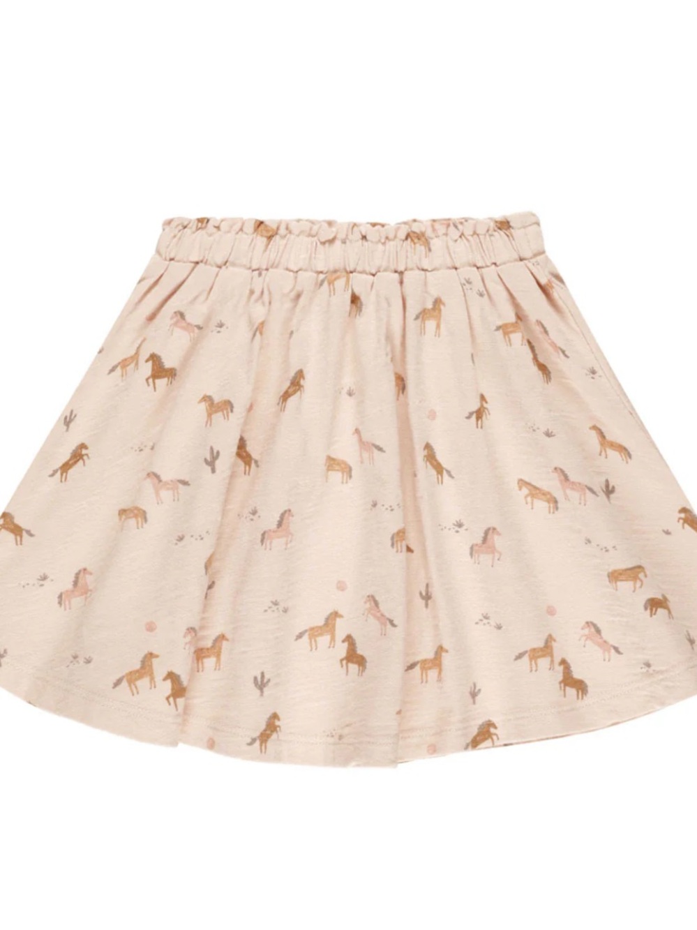 Rylee & Cru | Horses Mae Skirt | Blush Horse Print | 4-5